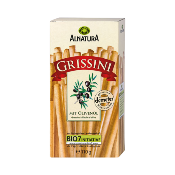Alnatura Bio Grissini mit Olivenoel, 110g